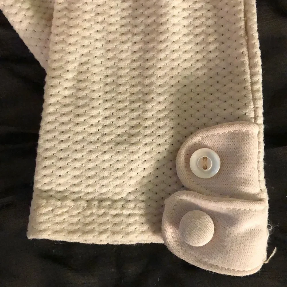 Vintage Off White Knit Ladies/Girls Gloves Small
